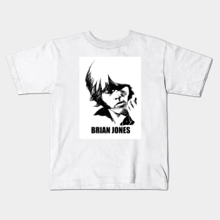 Hopkins Jones BW sketch design Kids T-Shirt